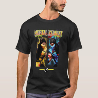 Camiseta Vídeo de Mortal Kombat Scorpion vs Sub-Zero Face O