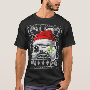 Camiseta Vídeo de Natal Feio Controlador Gam de Natal