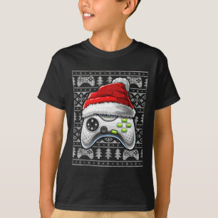 Camiseta Vídeo de Natal Feio Controlador Gam de Natal