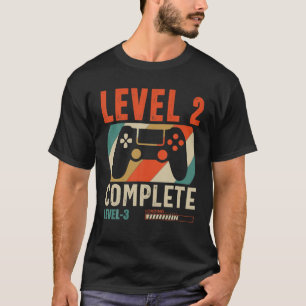 Camiseta Vídeo de segundo aniversário de carregamento ní