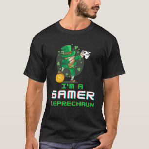 Camiseta Vídeo do dia da Rua do papá jogando Leprechaun Gre