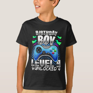 Camiseta Vídeo do Nível 9 Desbloqueado Jogo 9º Aniversário 