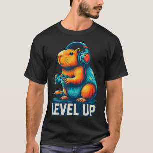 Camiseta Vídeo Engraçado de Capivara Jogos Capivara