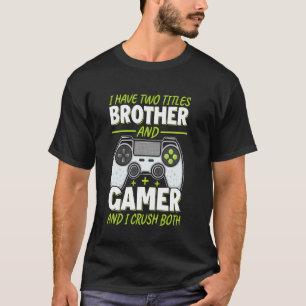 Camiseta Vídeo Engraçado de Jogos para Rapazes e Raparigas