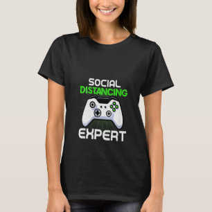 Camiseta Vídeo Especialista em Distância Social de Jogos Mu