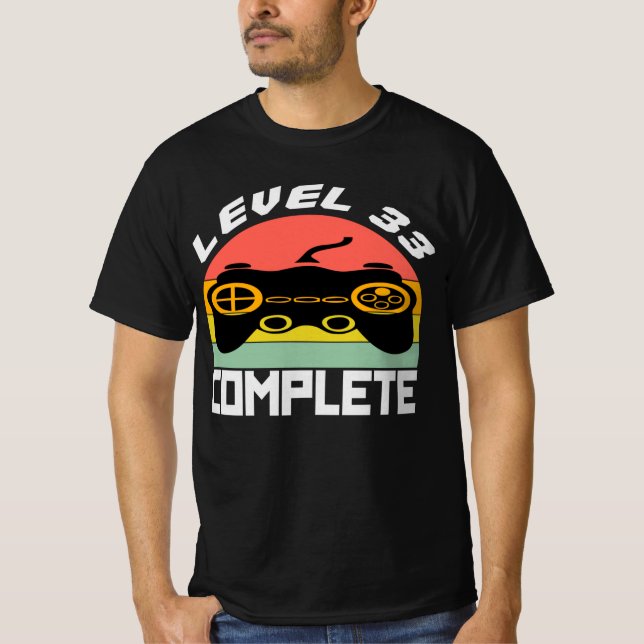 CAMISETA VÍDEO GAME - NÍVEL 33. (Frente)