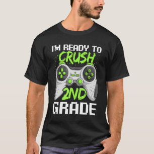 Camiseta Video Gamer Boy 2nd Grade Kid First Day Of School