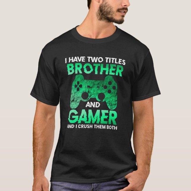 Camiseta Video Gamer Gifts for Boys Teens Funny Gaming Brot (Frente)