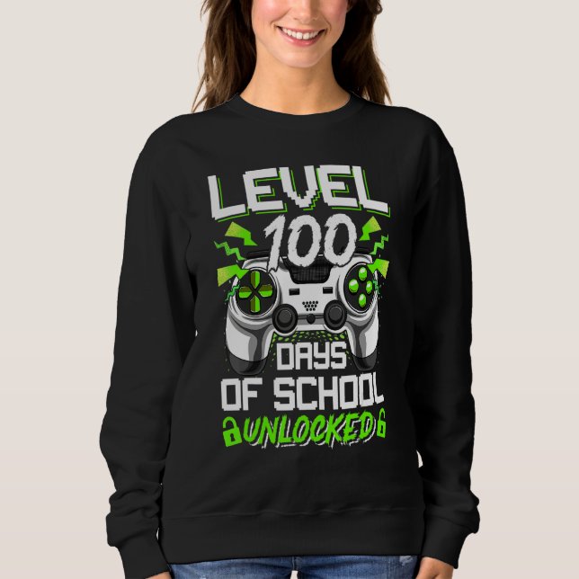 Camiseta Video Gamer Student 100th Day Teacher 100 Days of  (Frente)