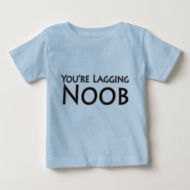 Camiseta Video games e jogo - você é Noob de retardamento (Frente)