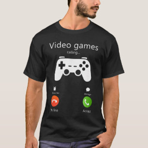 Camiseta Video Games estão Chamando Piadas de Jogos Retro G