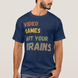 Camiseta Video Games Fazem Seu Cérebro Apodrecer garota ret