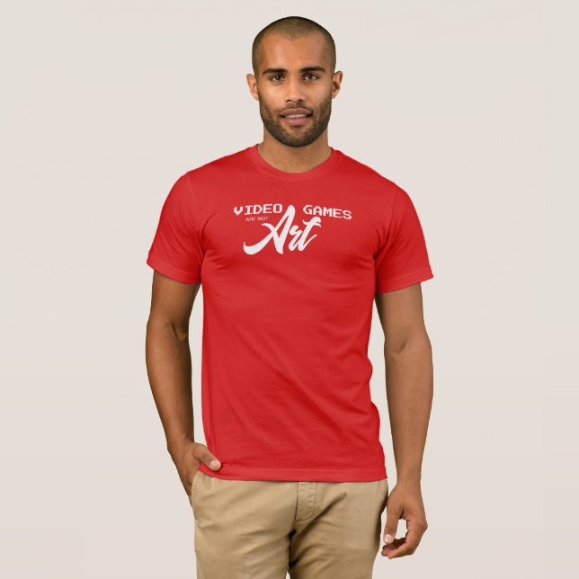 Camiseta Video Games Não São Arte (Frente Completa)