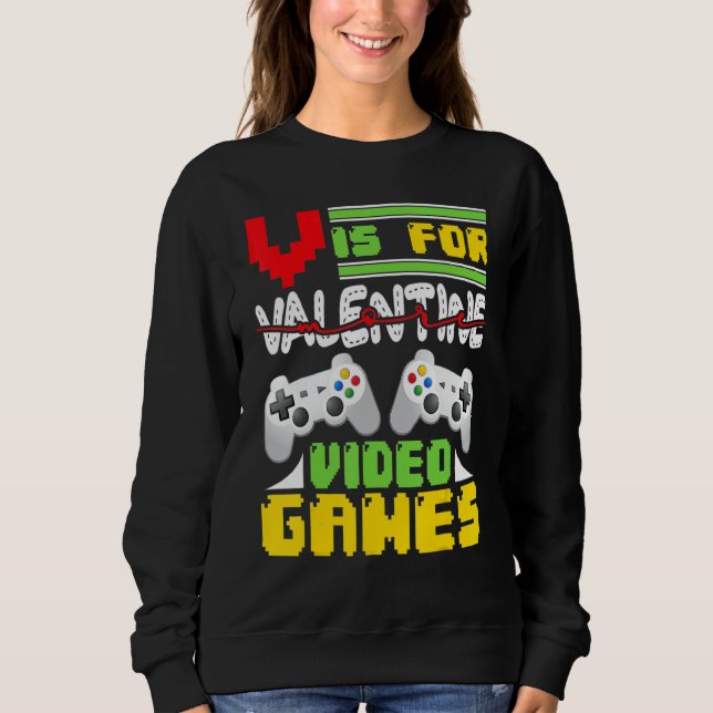 Camiseta Video Games  Valentine Day Gaming Love Celebrate (Frente)
