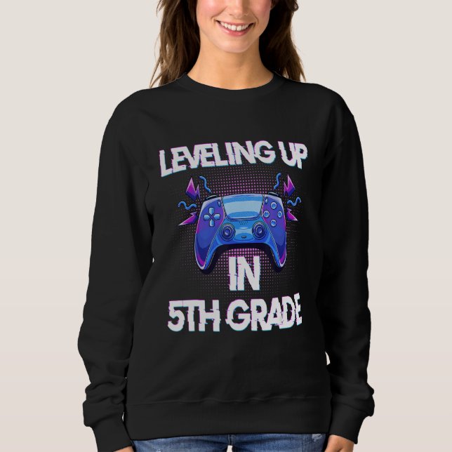 Camiseta Video Gaming   for students Leveling up in Fifth G (Frente)