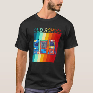 Camiseta Vídeo Jogo de Arcade Retroativa Vintage de 70 anos