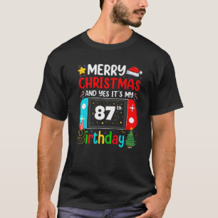 Camiseta Vídeo Jogo Feliz Natal Sim É O Meu 87º