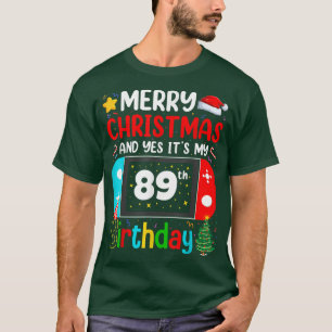 Camiseta Vídeo Jogo Feliz Natal Sim É o meu 89º 