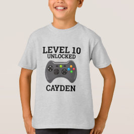 Camiseta Vídeo Jogo Nível Superior Controlador Aniversário