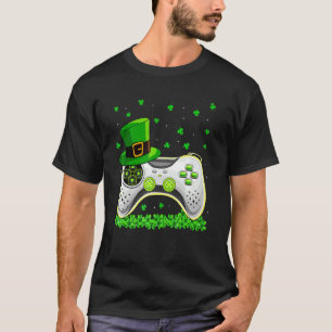 Camiseta Vídeo Jogo Sobrevoado Hat Shamrock Rua irlandesa P