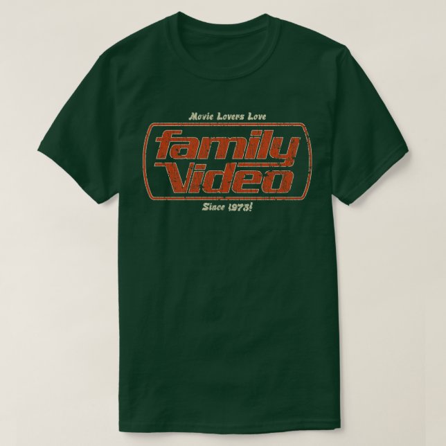 Camiseta Video Rental Movie Lovers Love Family Video 1978 (Frente do Design)