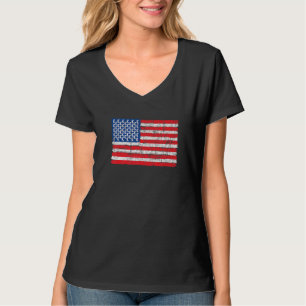 Camiseta Videogame de Bandeira Americana Afastado 4º Patrió