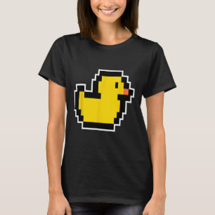Camiseta Videogame de Pixel Little Duck dos anos 80 Figurin