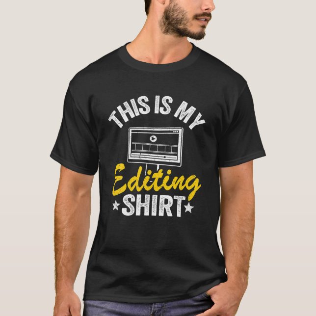 Camiseta Videografia Editor De Vídeo Filmadora (Frente)