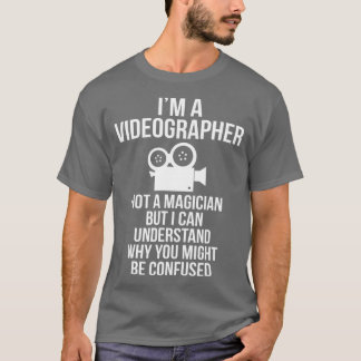 Camiseta Videógrafo Mágico Videografia do Criador de Arquiv