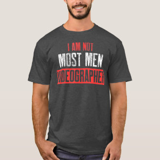 Camiseta Videógrafo Mais Homens Videografia do Criador de F
