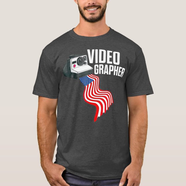 Camiseta Videógrafo Praticando Videografia Cineasta (Frente)