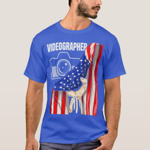 Camiseta Videógrafo USA Videografia do Criador de Arquivos