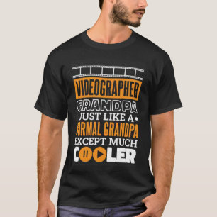 Camiseta Videógrafo Vovô Design para Videografia Vovô