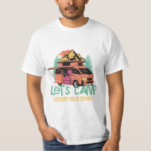 Camiseta vídeos de fim de semana do CAMP do vamos