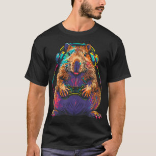Camiseta Vídeos engraçados de jogos com capivara Capivara j