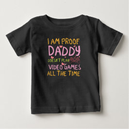 Camiseta Vídeos engraçados de jogos para provar ao papai qu