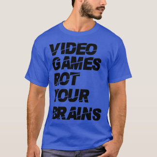 Camiseta Videos games apodrecem seus cérebros 19