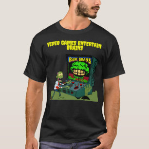 Camiseta Videos games Arranjam Seus Cérebros - Zombie Gamer