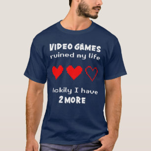 Camiseta Videos games arruinaram minha vida
