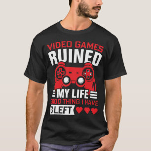 Camiseta Videos games arruinaram minha vida