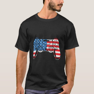 Camiseta Videos games Controladora Quarto 4 De Julho Americ