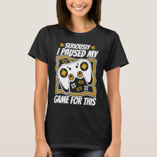 Camiseta Videos games Controlando Jogos Para Os Quais Parei