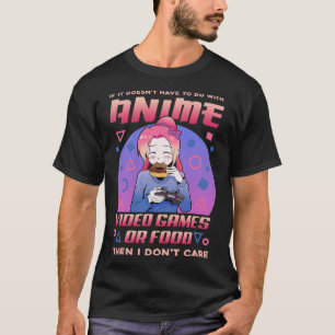 Camiseta Videos games de anime Rosquinhas de Comida Kawaii 