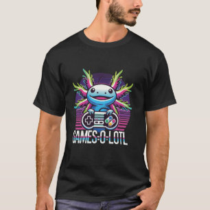 Camiseta Videos games de Console de Reprodução Axolotl Gam 