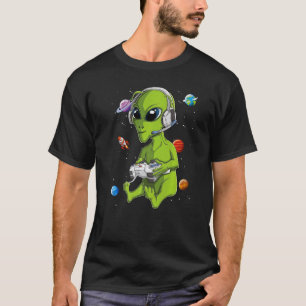 Camiseta Videos games De Jogadores De alienígena Ufo Crianç