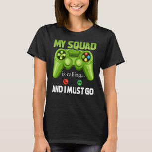 Camiseta Videos games de jogadores de jogos ao quadrado Fil