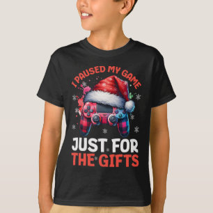 Camiseta Videos games de jogos de Natal para jogos de Natal