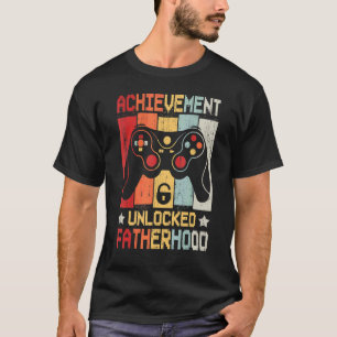 Camiseta Videos games de paternidade desbloqueados da Mens