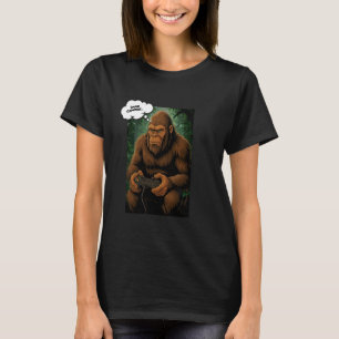 Camiseta Videos games De Pé Grande, Sasquatch Engraçado