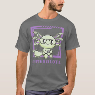 Camiseta Videos games De Peixe Axolotl Gamesolotl
